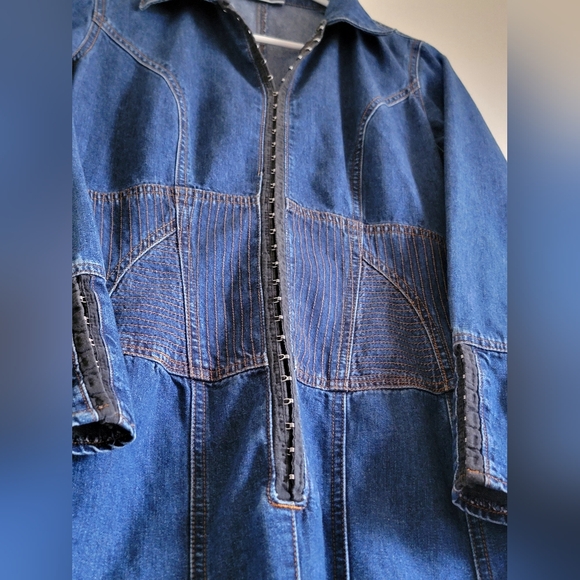 Womens Sz 6 Jeanology Vintage Western Denim Dress ZERO FLAWS 100% Cotton - Picture 8 of 16